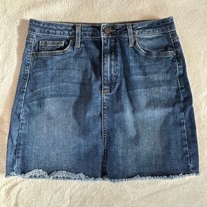 Just Black Denim Skirt - Medium